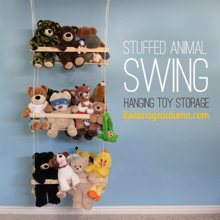 shelf for stuffed animals