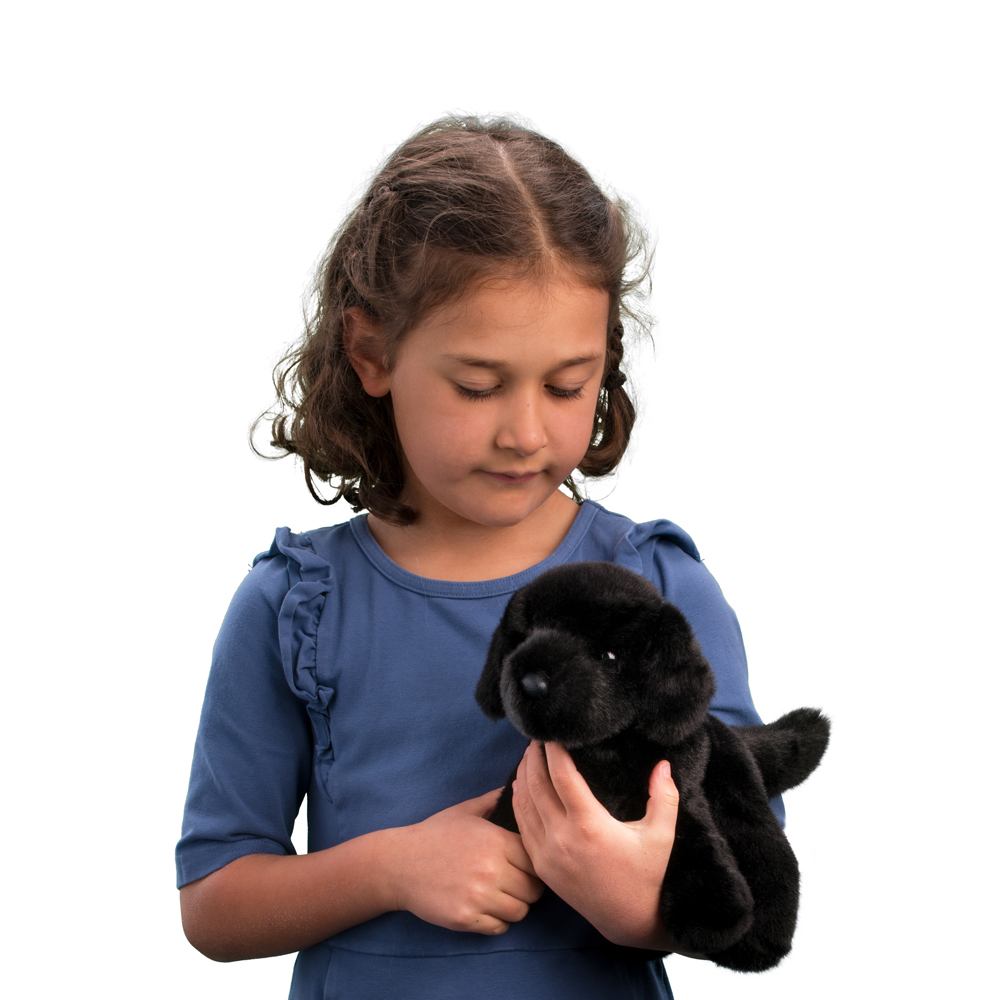 BEAR the Plush BLACK LAB Dog Stuffed Animal by Douglas Cuddle Toys #1726 