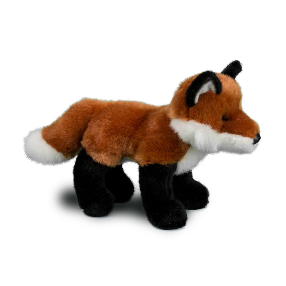 Douglas Plush Plush Scarlett 12" long red Fox stuffed animal cuddle toy 