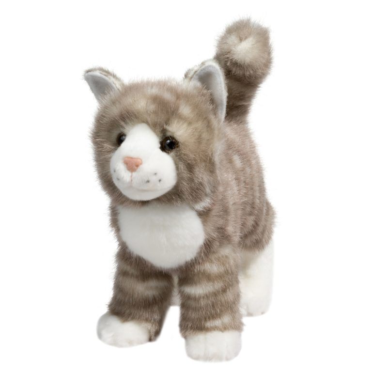 Zipper Gray Tabby Cat - Douglas Toys