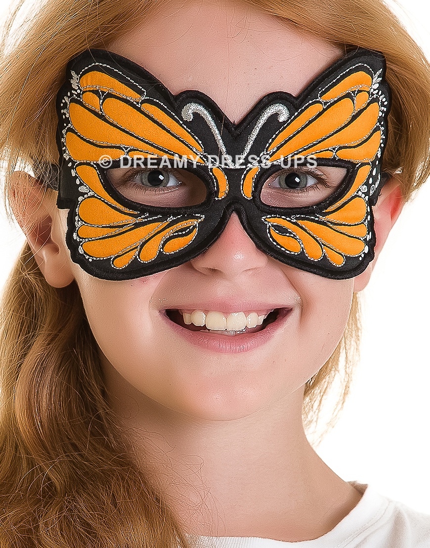 Orange Monarch BUTTERFLY Mask Costume #50768 DREAMY DRESS-UPS 