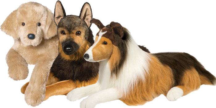 stuffed life size dogs