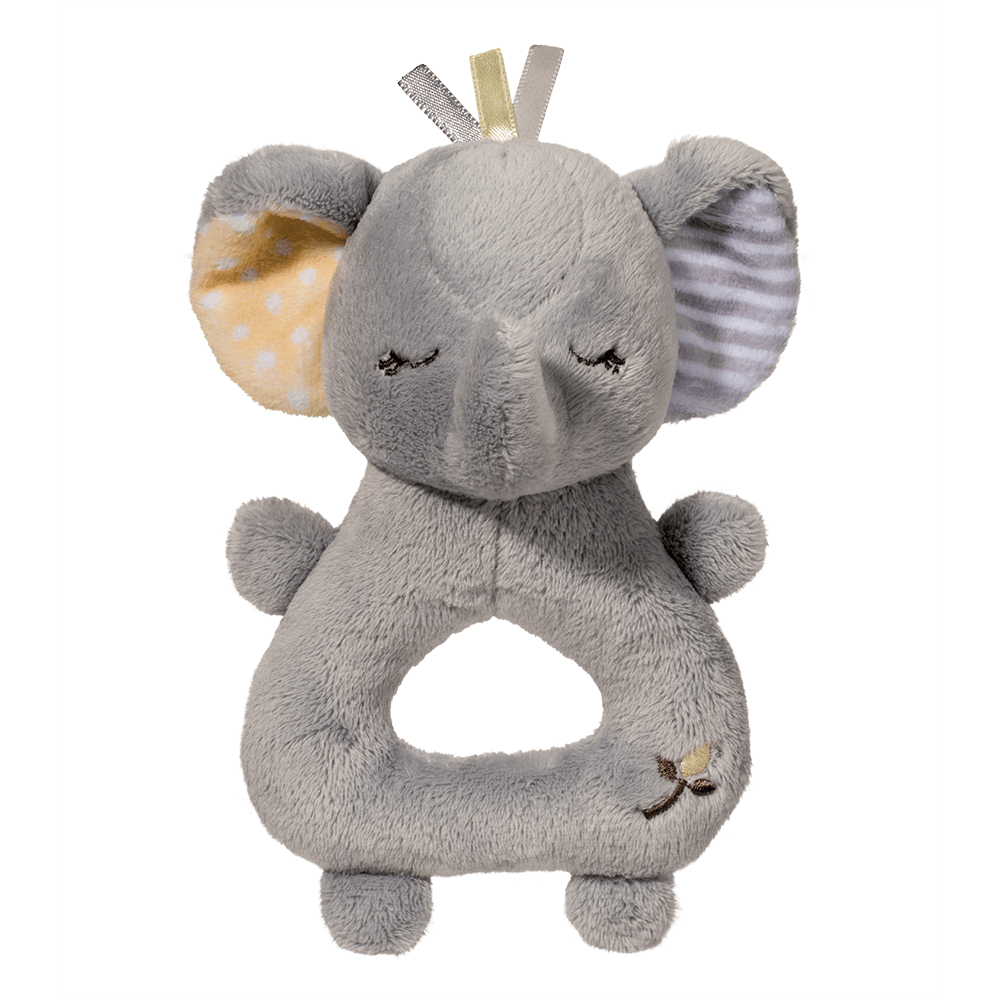 Gray Elephant Rattle - Douglas Toys