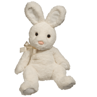 white bunny doll