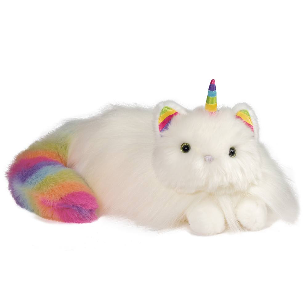 rainbow stuffed cat