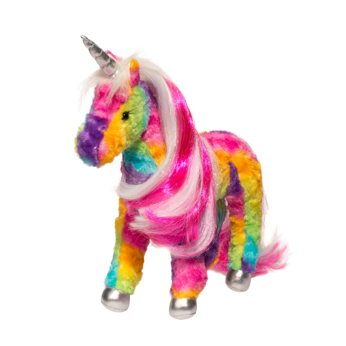 Douglas Cuddle Toys Joy Rainbow Princess Unicorn #770 Stuffed Animal Toy 