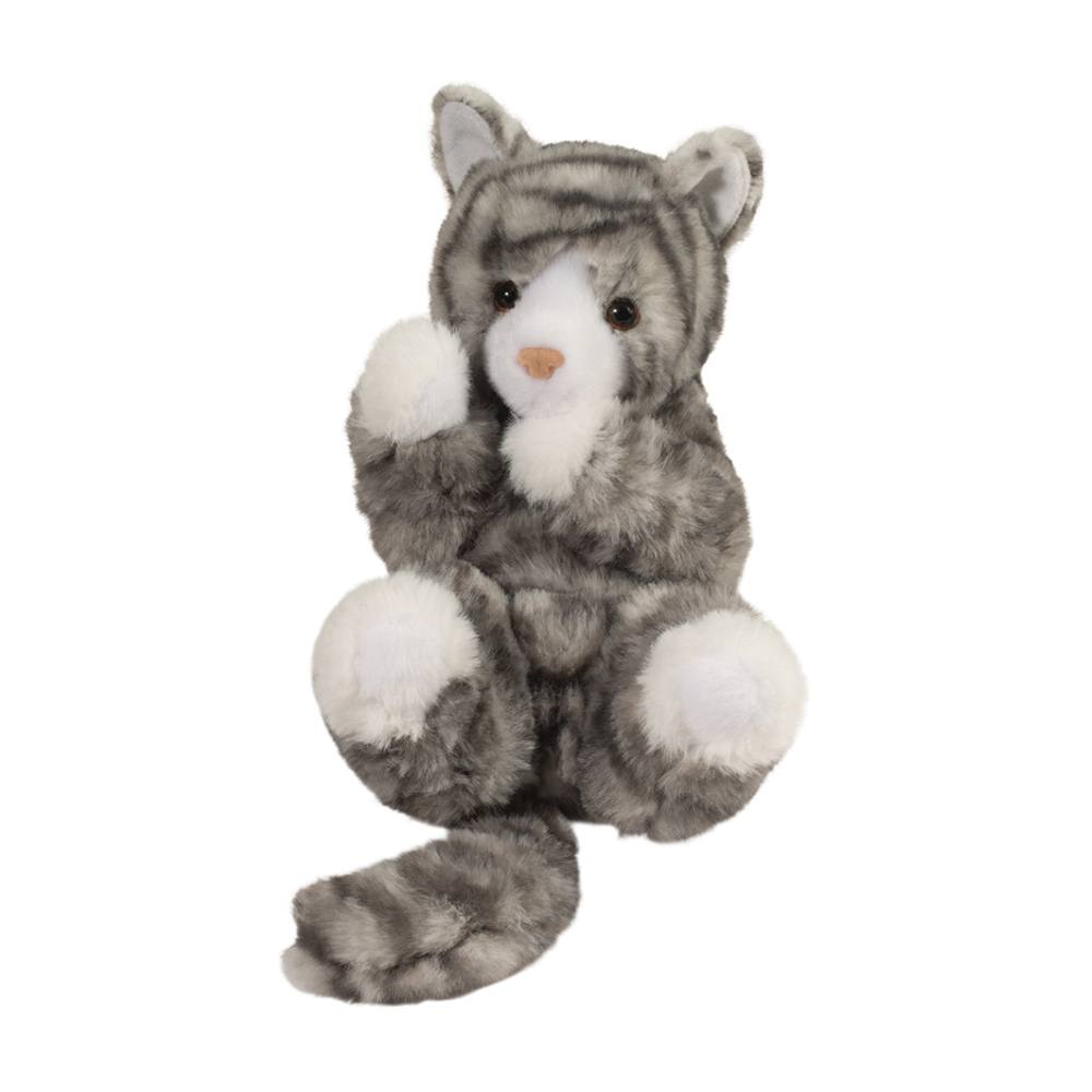 grey tabby stuffed animal