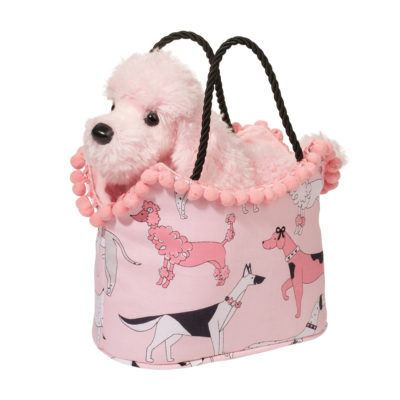 Douglas Cuddle Toy 7" Chihuahua Pink Sassy Pet Sak Stuffed Animal Purse 1528 NWT