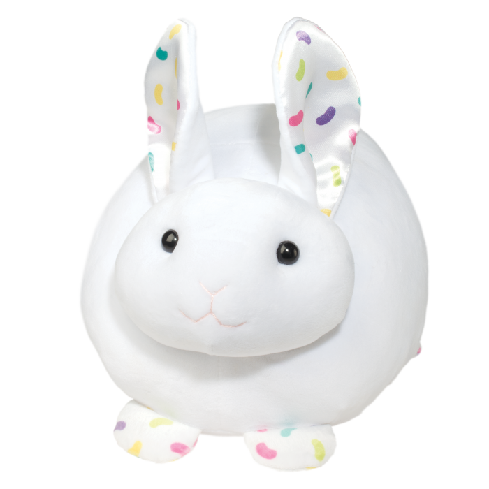 large squishy jelly bean bunny stuffed animal for easter