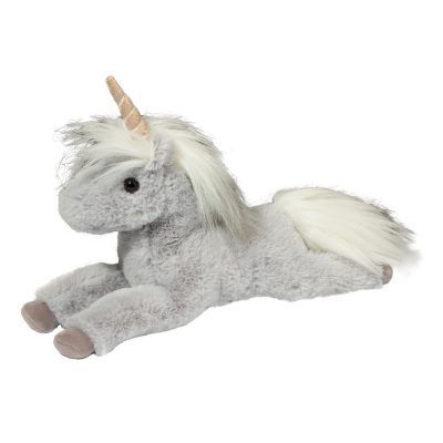Super soft grey floppy unicorn stuffed animal for kids
