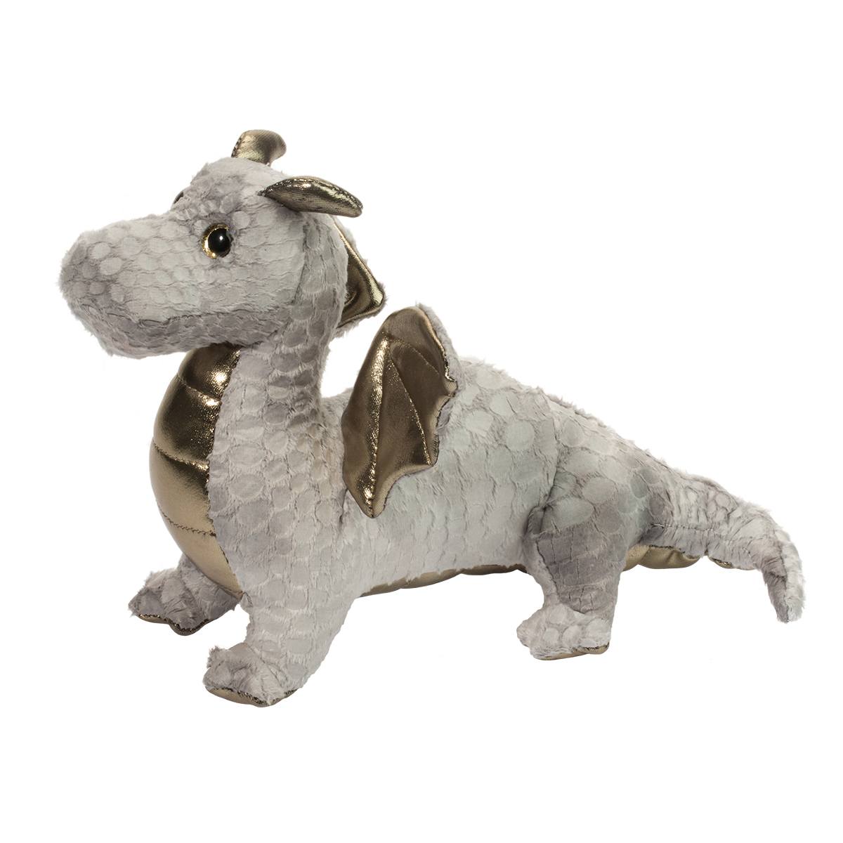 by Douglas Cuddle Toys #700 HYDRA the Plush SILVER DRAGON Stuffed Animal