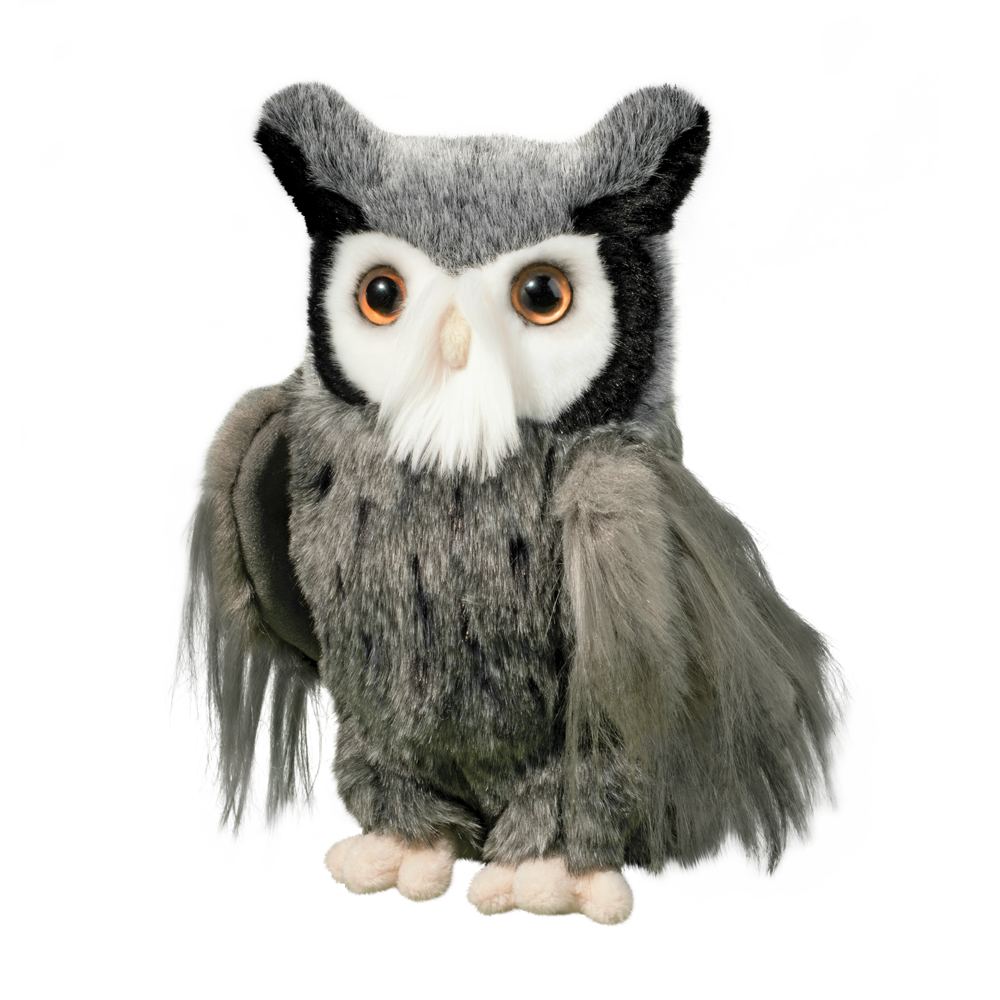 Samuel Gray Horned Owl - Douglas Toys