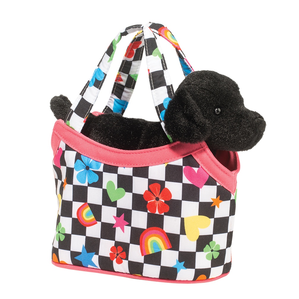 Pet Life 14.6-in x 6.7-in x 10.6-in Black Collapsible Nylon Small Dog/Cat  Purse in the Pet Carriers department at Lowes.com