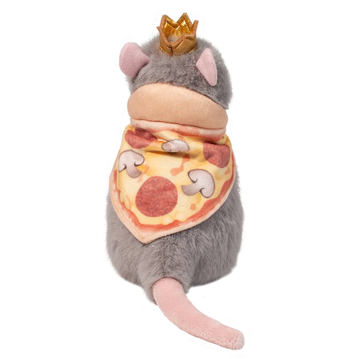 Douglas Pizza Rat Plush – 6.5" Macaroon Cuddle Toy, Gray, Washable, 2024