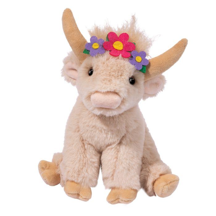 Laddie Highland Cow Mini Soft with Flower Crown