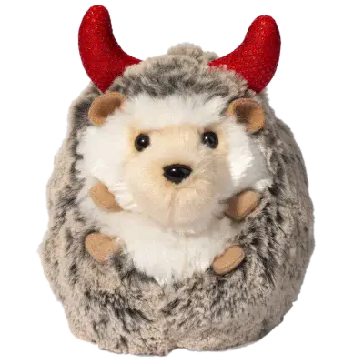 Spunky Hedgehog with Devil Horns